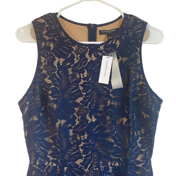 *NWT* BANANA REPUBLIC Lace Midi Dress - Picture 5 of 11